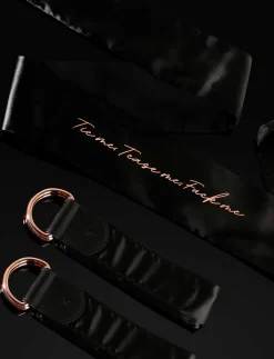 Deluxe Black Satin Bondage Kit