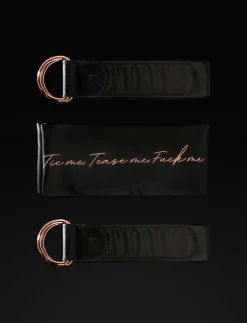Deluxe Black Satin Bondage Kit