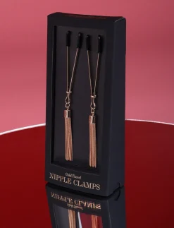 Gold Tassel Nipple Clamps