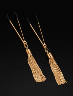 Gold Tassel Nipple Clamps