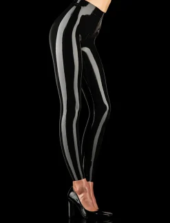 Latex Black Leggings