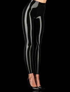 Latex Black Leggings