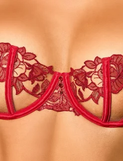 Rosaline Red Bra