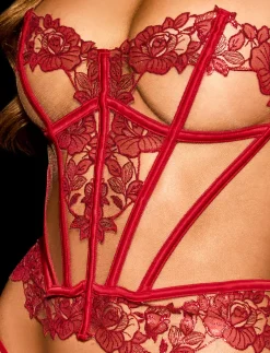 Rosaline Red Corset
